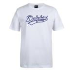 White w/- Navy Outline